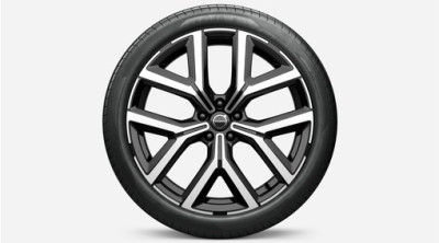 Complete wielen, zomer, 22" 5-Y-spaaks Glossy Black Diamond Cut, Volvo EX90