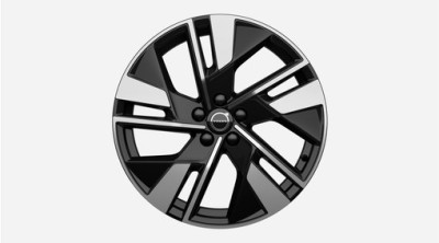 Aluminium velgenset "5-dubbelspaaks Glossy Black Diamond Cut" 7,5 x 19”