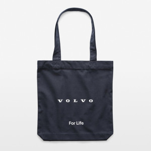 Tote Bag, Volvo – Blauwe draagtas van gerecycled katoen