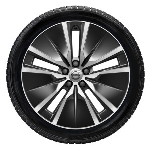 Complete wielen, winter "5-dubbelspaaks Black Diamond Cut" 8 x 19", incl. Twin Engine