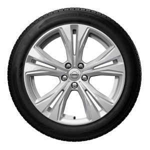 Complete wielen, winter "5-dubbelspaaks Silver" 8 x 18", incl. Twin Engine