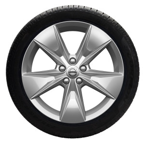 Complete wielen, winter "5-spaaks Silver" 7,5 x 18"