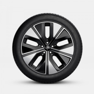 Aluminium velgenset, 5-Spoke Black Diamond Cut 19", Polestar 2, excl. Performance Pack