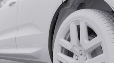 Spatlappen aan de achterste wielkastrand, Volvo XC60